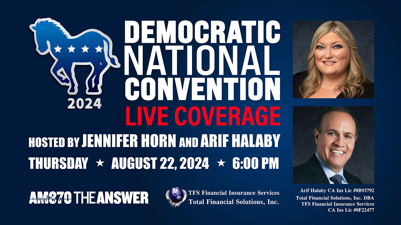 Democratic National Convention Live Coverage W/ Jennifer Horn & Arif Halaby!