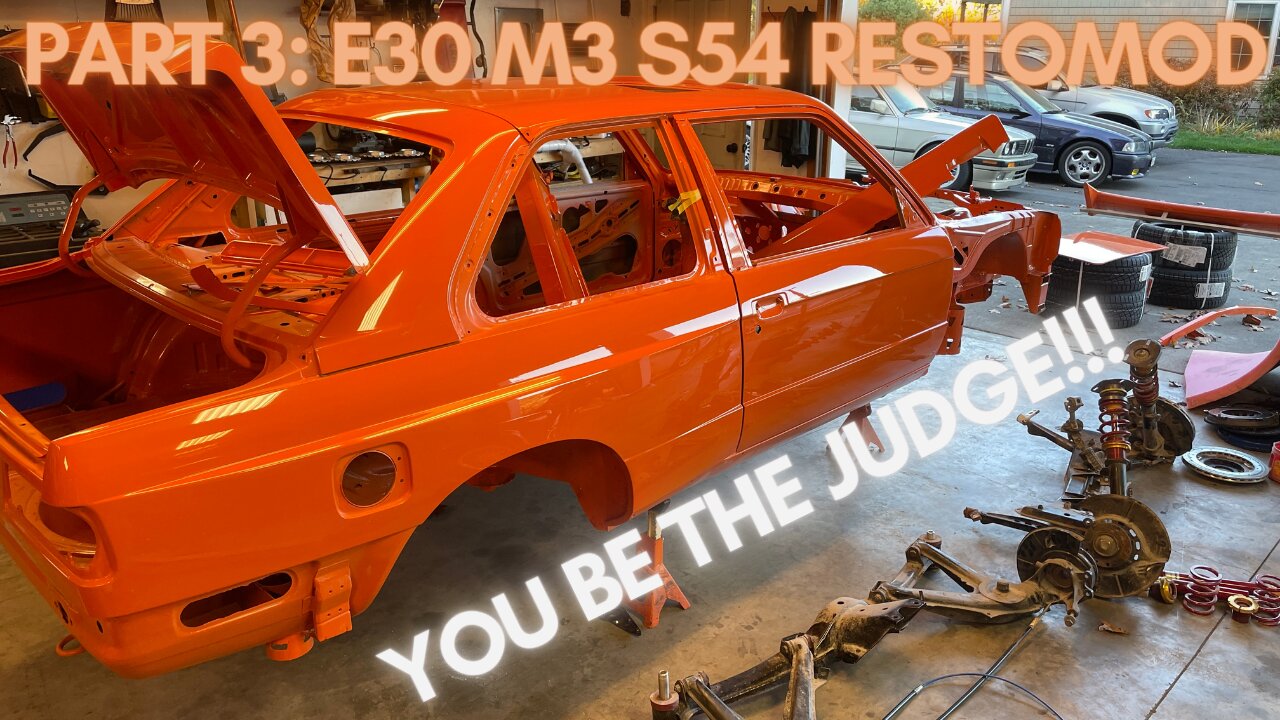 Part 3: Did We Nail It? 🤞The Fire Orange Paint Reveal on this BMW E30 M3 S54 + Suspension Overhaul!