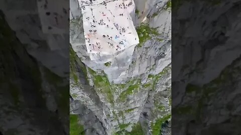 Norway Lysefjord Flour cliff pulpit stone