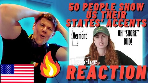 IRISH GUY REACTS To 50 People Show Us Their States' Accents For The First Time