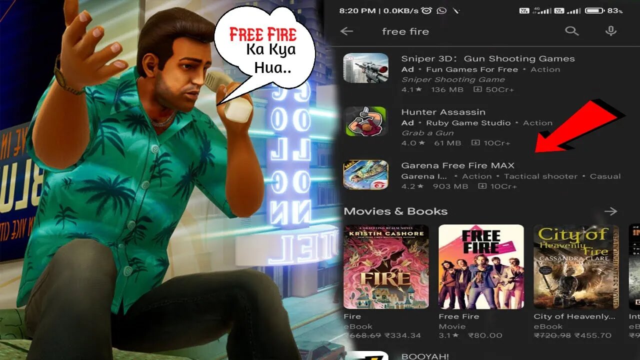 Free Fire Aaya Kya | GTA Vice City The Definitive Edition Live #gtalive