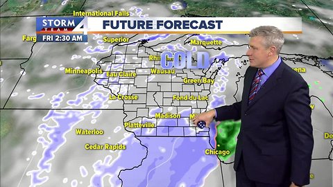 Decreasing clouds and chilly Wednesday night