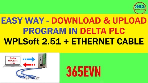 0164 - Download upload Delta PLC program use wplsoft 2.5 via ethernet