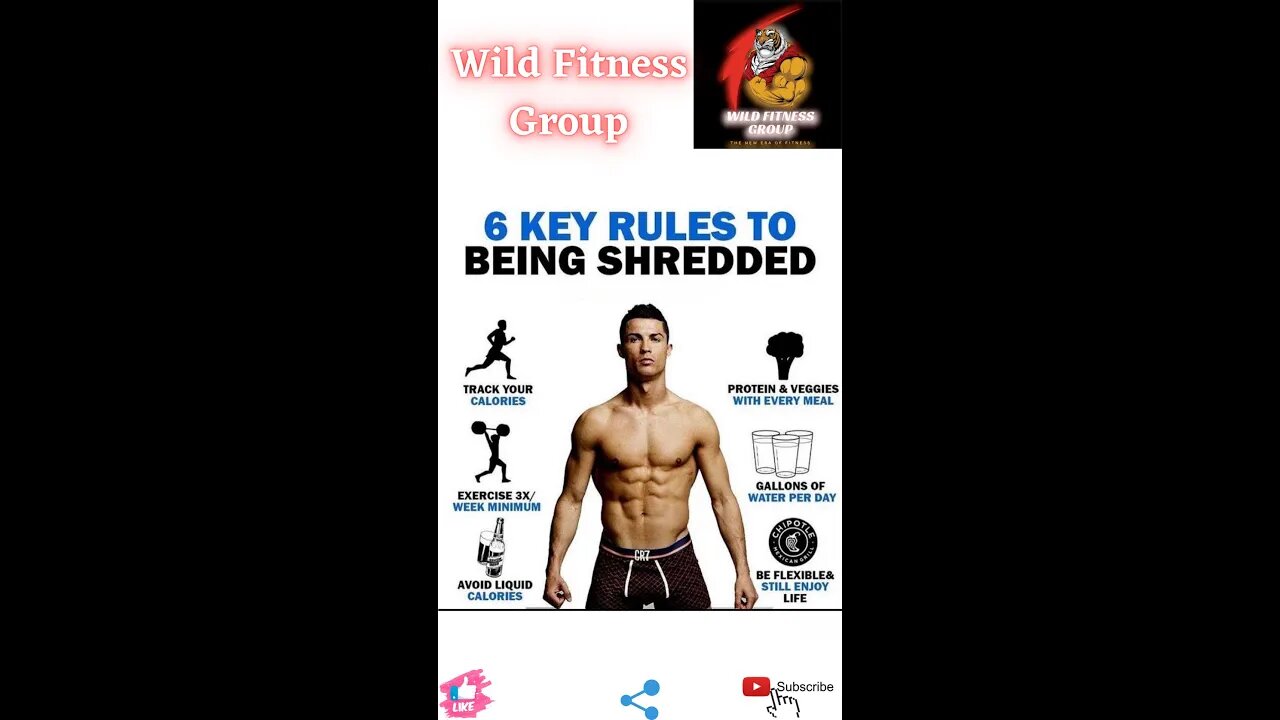 🔥6 key rules of being shredded🔥#fitness🔥#wildfitnessgroup🔥#shorts🔥