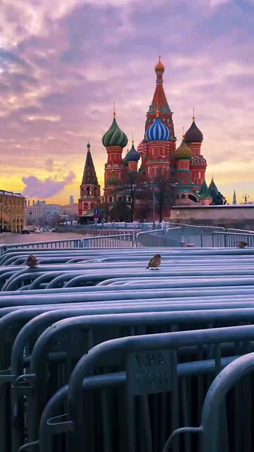 Россия, Москва Доброе утро в Москве ☕️ Russia, Moscow