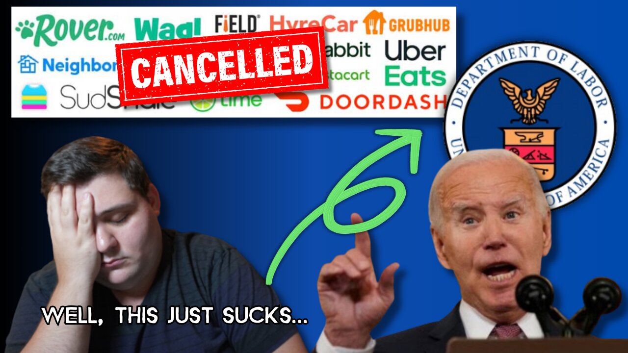 Biden CANCELS Gig Economy with New Labor Law! The End Of Freedom?! Doordash UberEats Grubhub