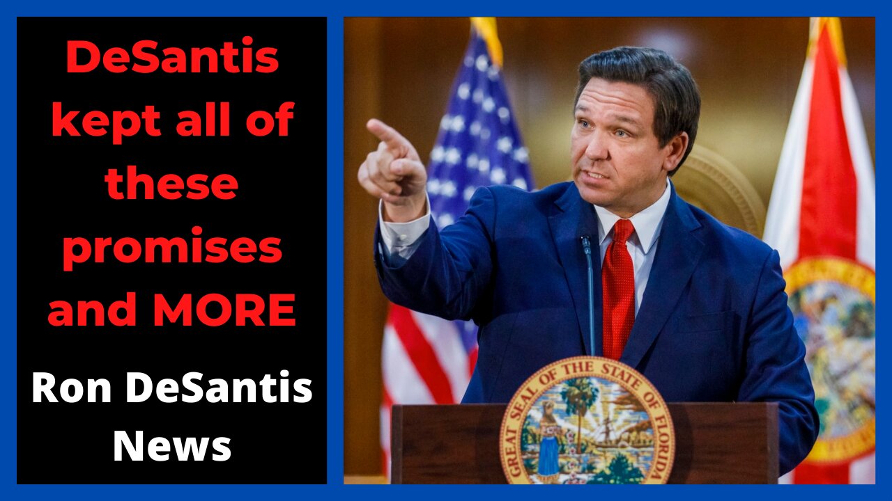 DESANTIS KEPT HIS PROMISES AND MORE | Trump | Bongino | Bannon | Biden | Tate