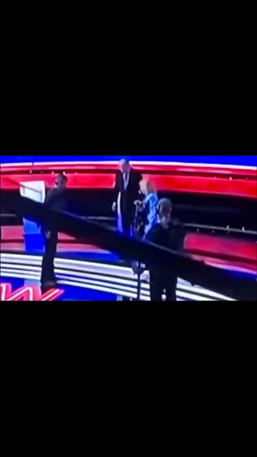 ( -0695 ) Obviously a Deep Fake of Joe Biden Being Helped Off the CNN Presidential Debate Stage