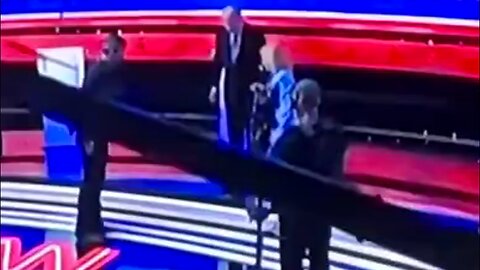 ( -0695 ) Obviously a Deep Fake of Joe Biden Being Helped Off the CNN Presidential Debate Stage