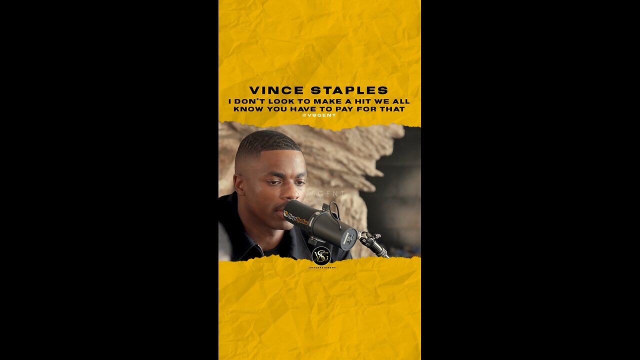 @vincestaples I don’t look to make a hit we all know you have to pay for that