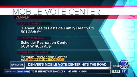 Denver's mobile vote center hits the road