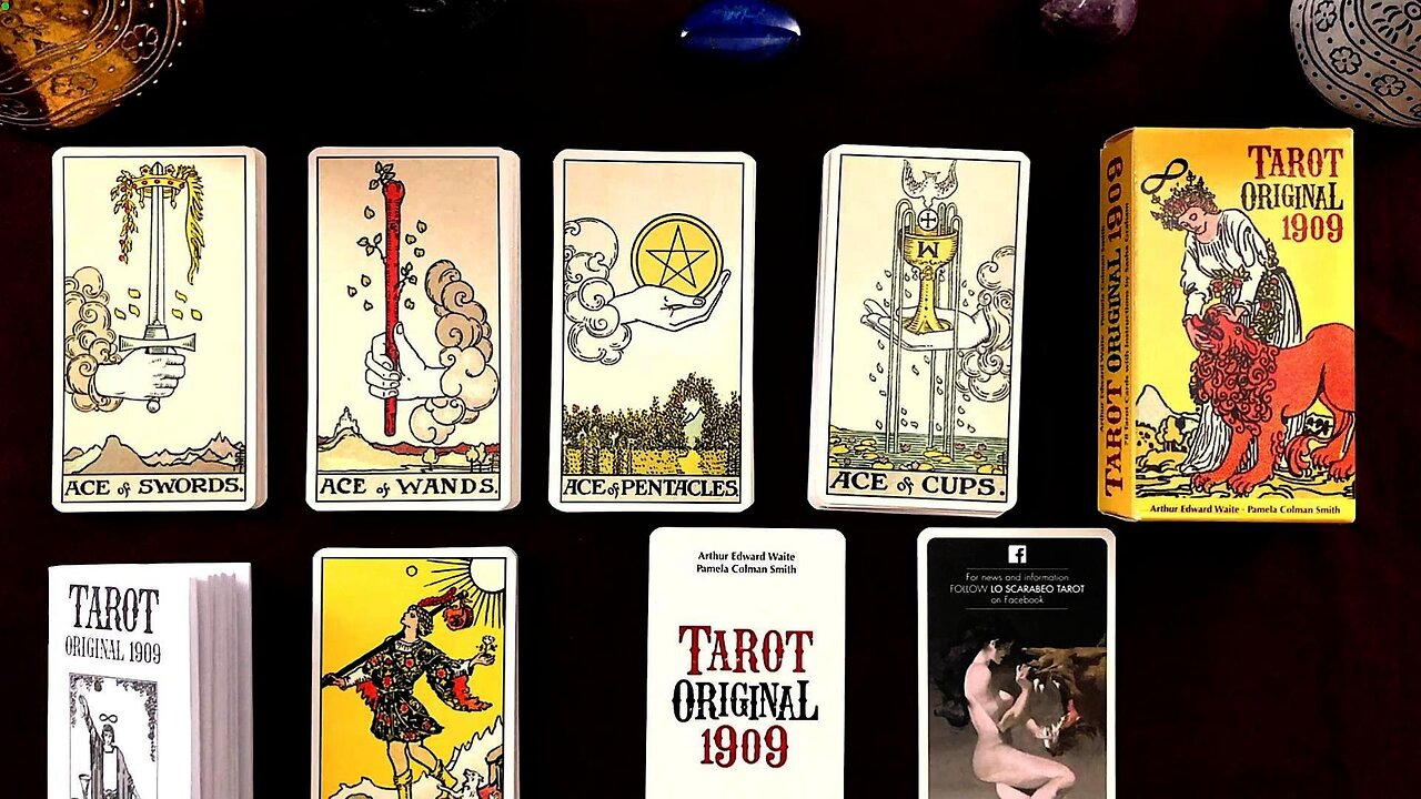 Tarot Original 1909 Deck Review & Flip Through with a Tarot Message of the Day