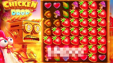 MY BIGGEST WIN ON CHICKEN DROP AND IT WAS AGAINST THE BOT!