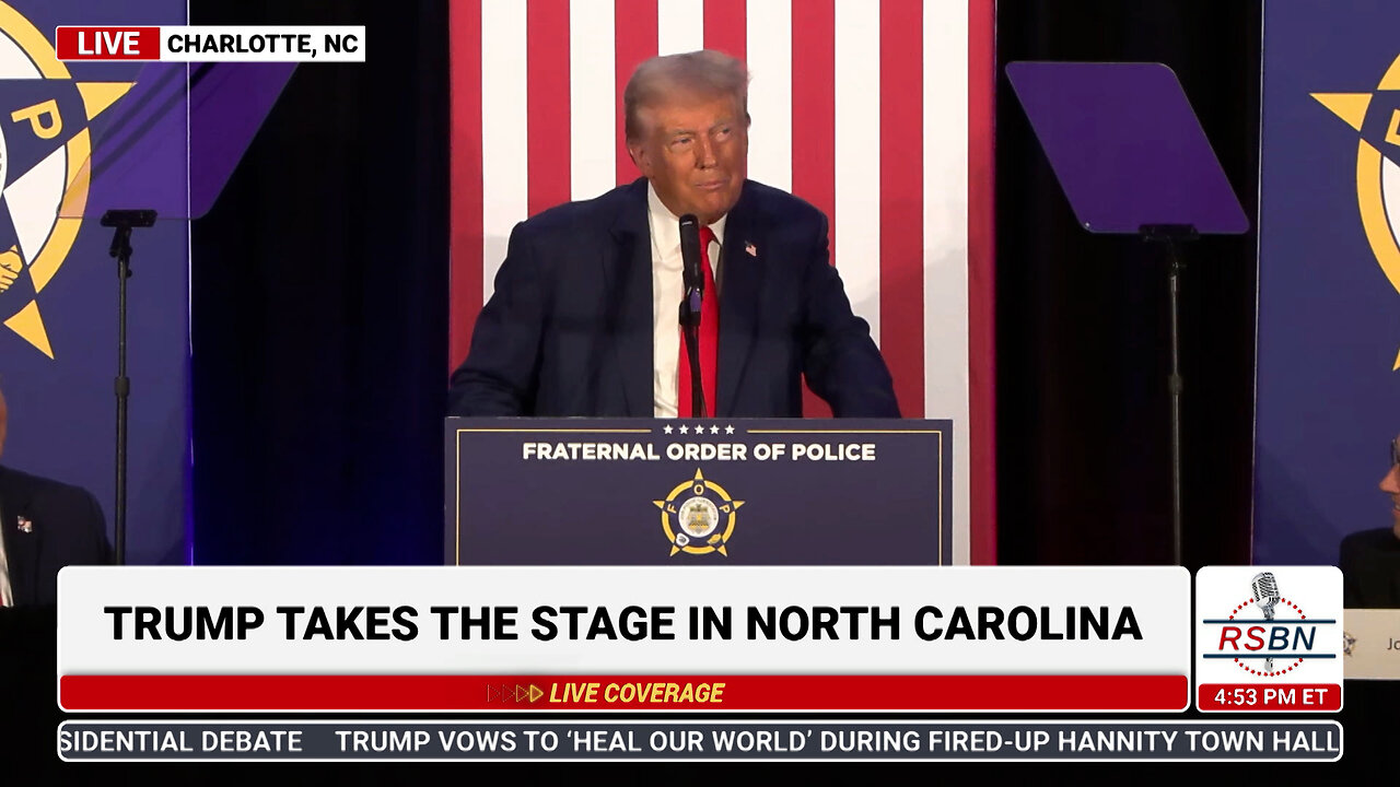 FULL SPEECH: Trump Addresses the Nat. Board of the Fraternal Order of Police in NC - 9/6/24