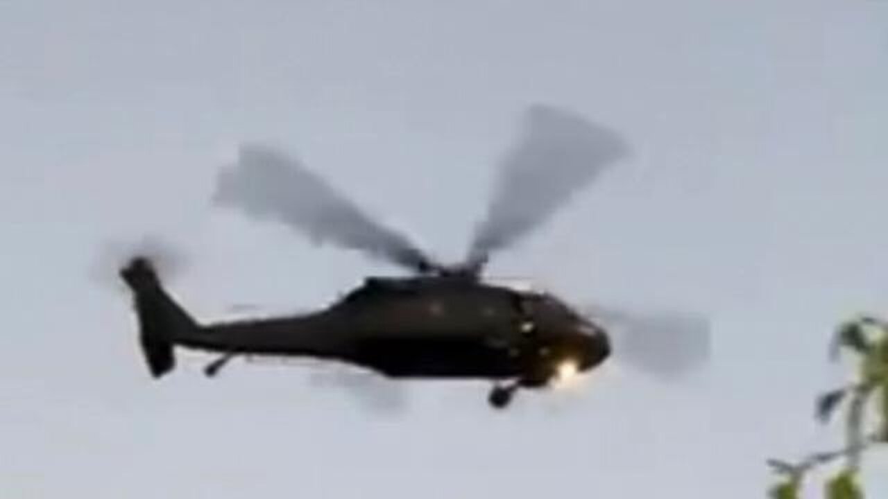 Whoah!!! Black helicopters with masked operators “rotor washing” supplies for Hurricane Helene