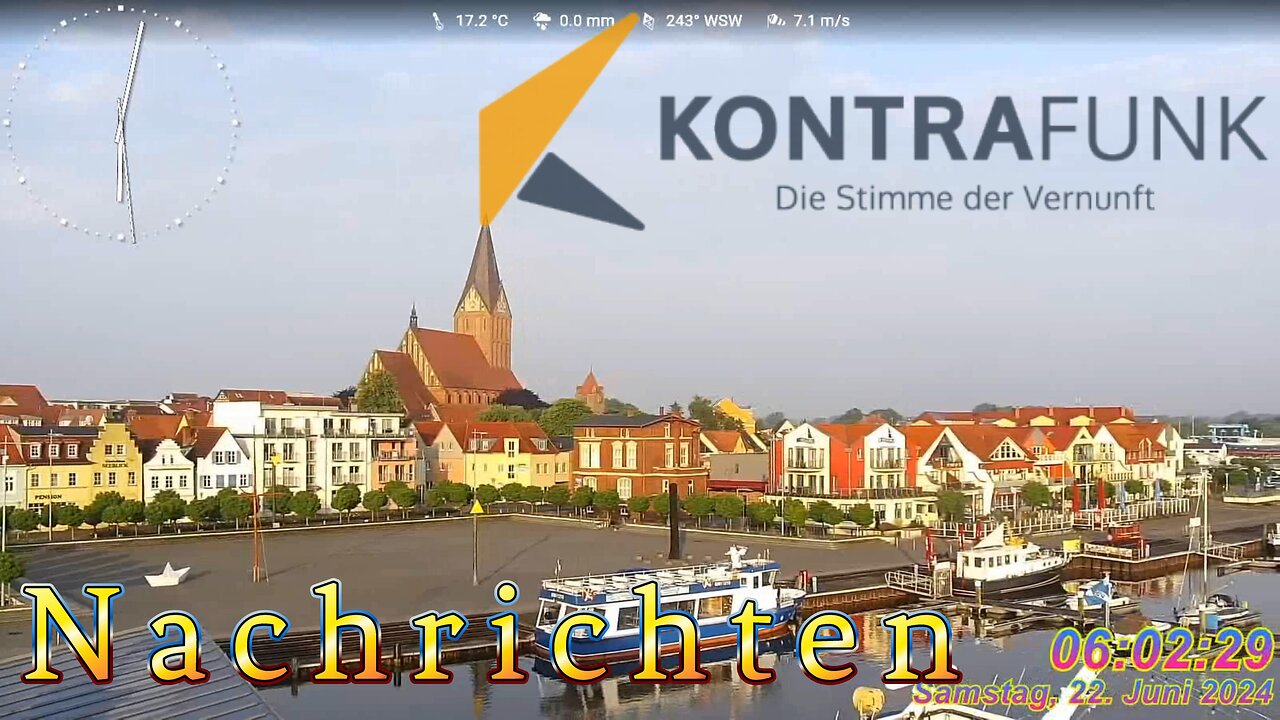 Nachrichten Kontrafunk 22.06 2024 - 06:00 Uhr #glaubewenig, #hinterfragealles, #denkeselbst