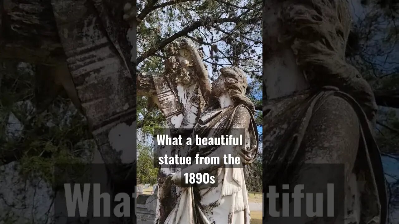 I wonder how long this took to carve? #sculpture #statue #headstone #carve #cemetery #beauty