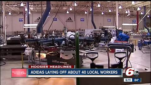 Adidas laying off 40 workers