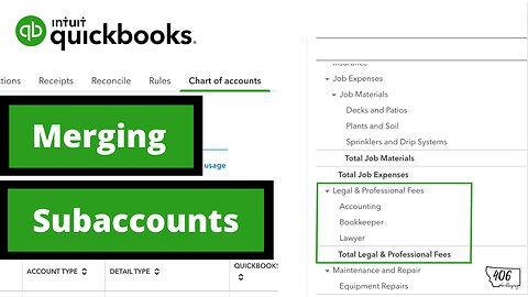 How to Merge Sub Accounts in QuickBooks Online