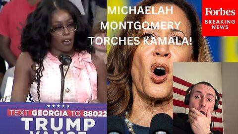 MICHAELAH MONTGOMERY TORCHES KAMALA AT TRUMP RALLY YESTERDAY!!