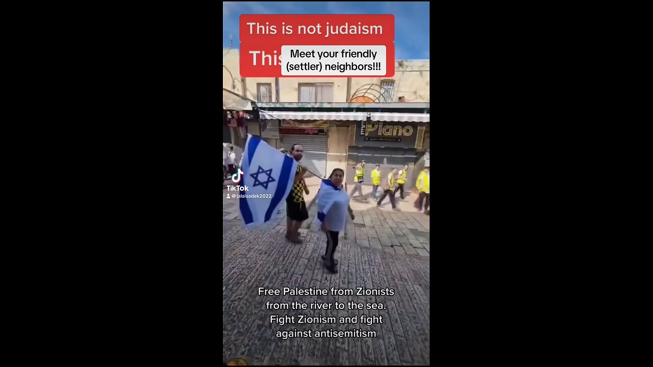 Friendly Zionist settlers