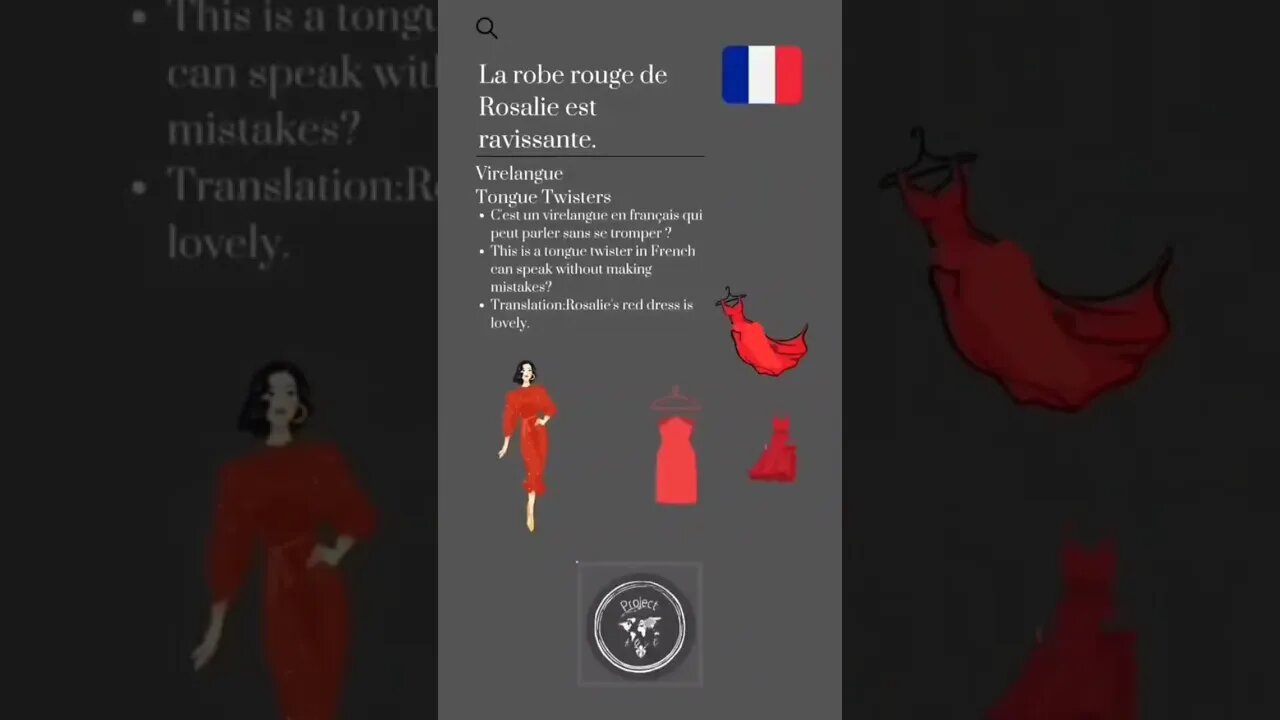 🇫🇷 Tongue Twisters/virelangue-La robe rouge de Rosalie est ravissante.