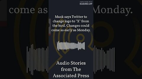 Musk says Twitter to change logo to "X" from the bird. Changes could come as early as Monday. |...