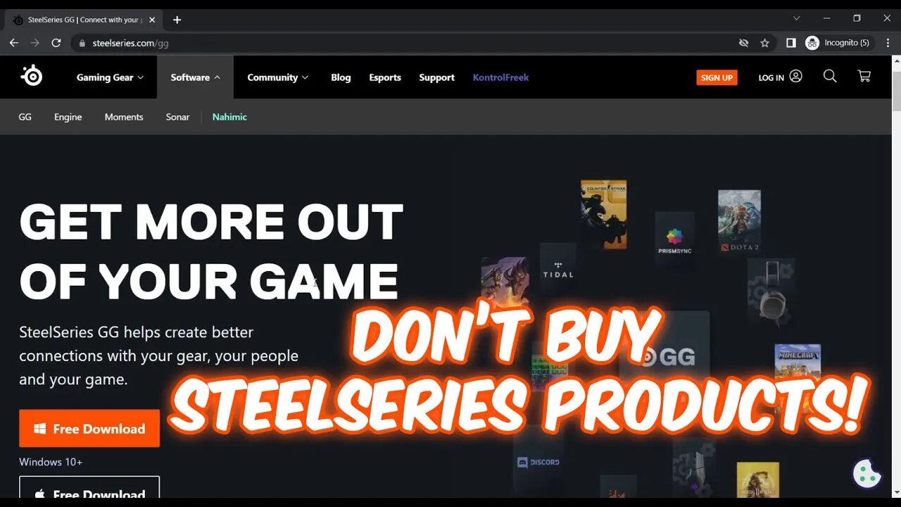 Do NOT Buy SteelSeries Products! SteelSeries GG Engine Software Won't Open! MEGA TRASH!