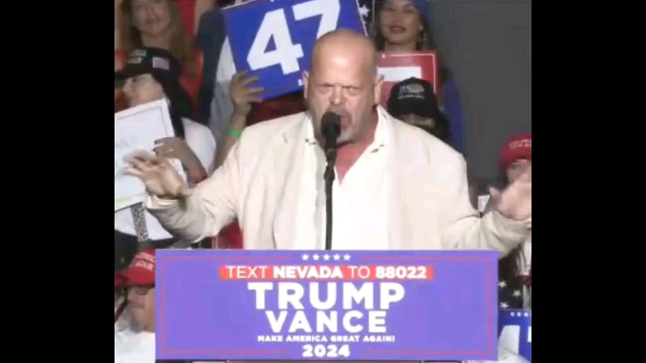 Rick Harrison at Trump rally.