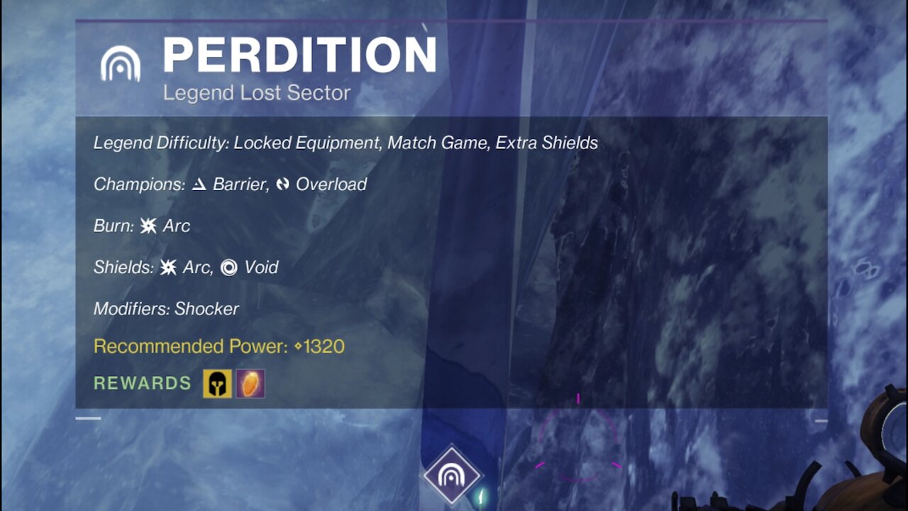 Destiny 2 Legend Lost Sector: Perdition 12-22-21