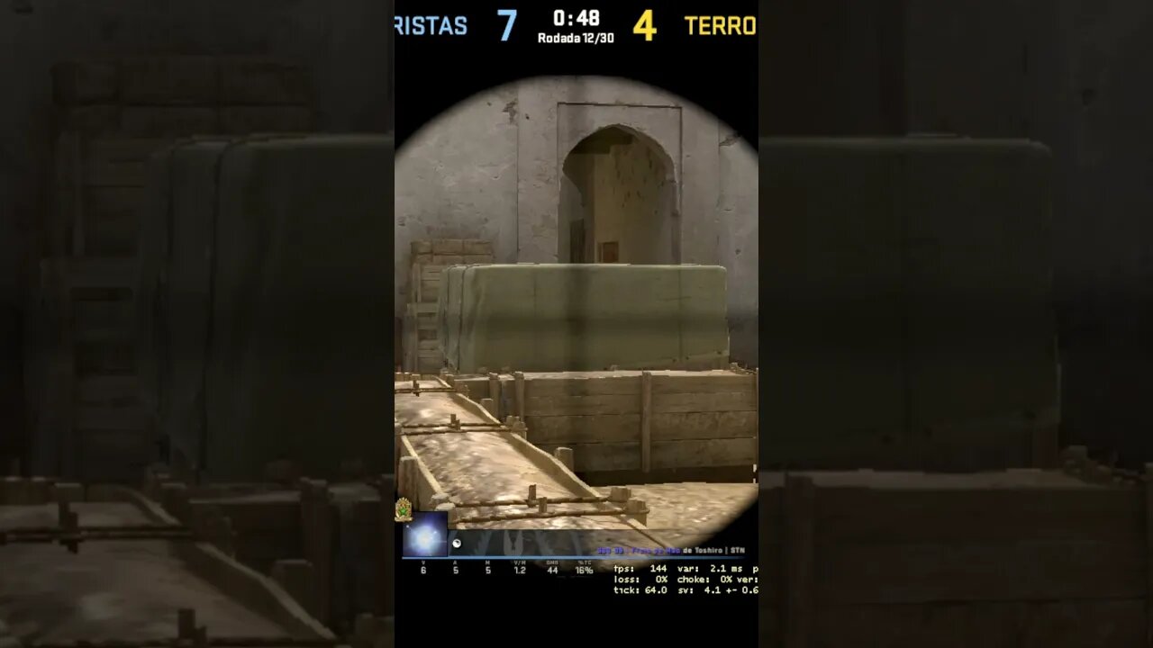 #shorts Último lance no CSGO 4k de Scout na Dust2🌎Counter-Strike: Global Offensive