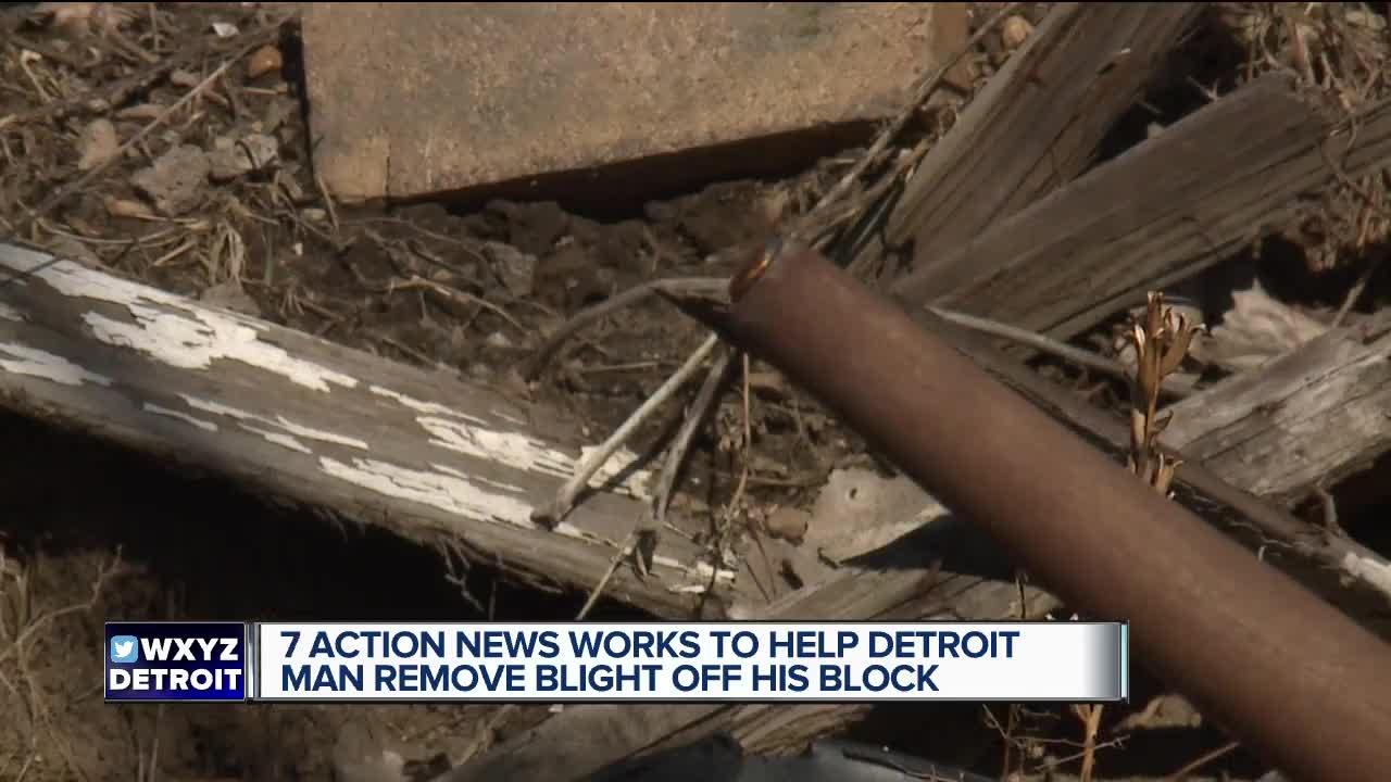 'No Blight On My Birthday!' Detroiter speaks out about illegal dumping and blight on his block