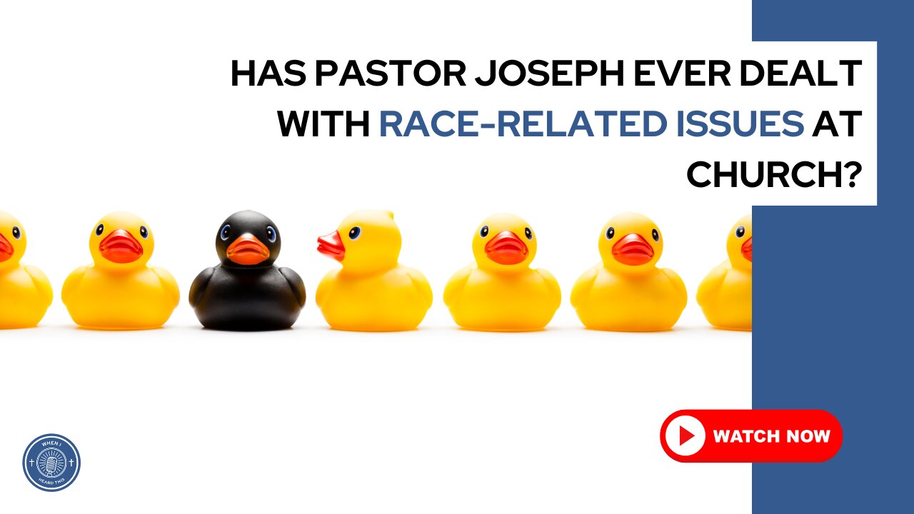 Has Pastor Joseph ever dealt with race-related issues at church?