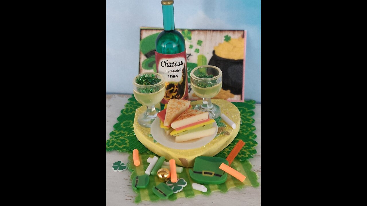 Teelie's Fairy Garden | ST. Patrick's Day Wine And Sandwiches For Two | Etsy Products