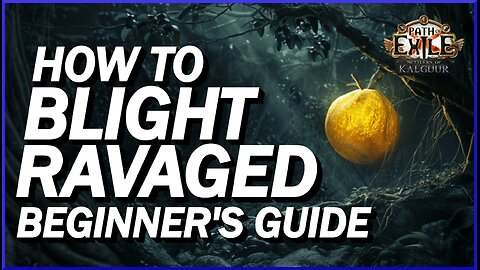 [POE 3.25] Blight Ravaged Guide For Beginners! Everything You Need To Complete The Map On Day 1!