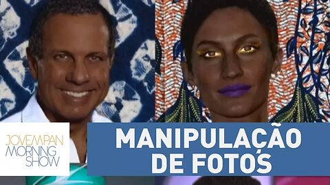 Exposição causa polêmica ao manipular fotos de brancos famosos e transformá-los em negros