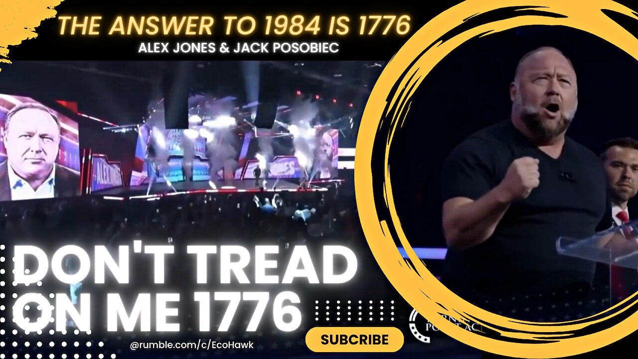 Classic Alex Jones Full Speech | 🇺🇲 THE ANSWER TO 1984 IS 1776 | Don't Tread On Me!