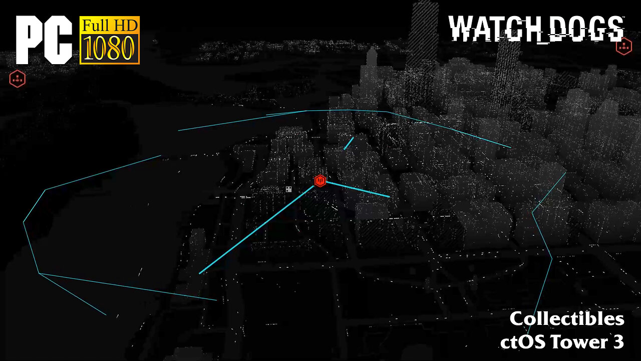 Watch Dogs - Collectibles: ctOS Tower 3 (Normal Difficulty)