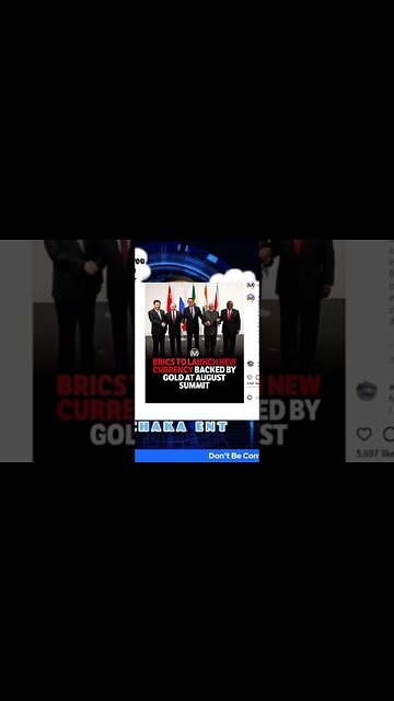 BRICS to launch new gold backed currency