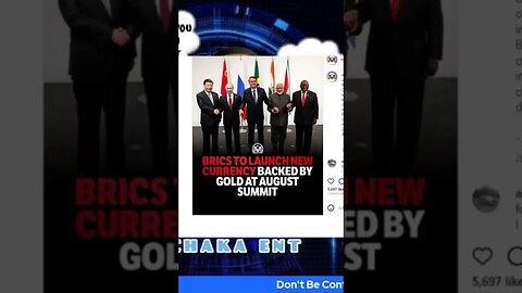 BRICS to launch new gold backed currency