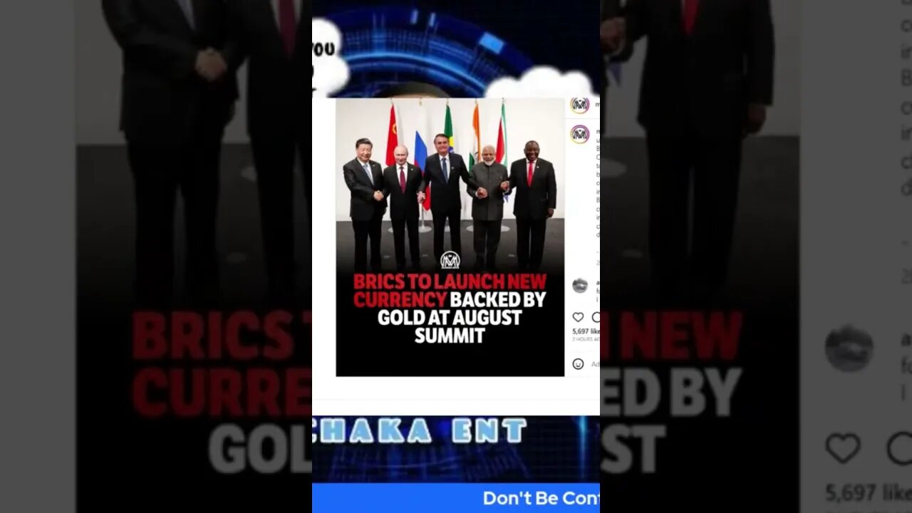 BRICS to launch new gold backed currency