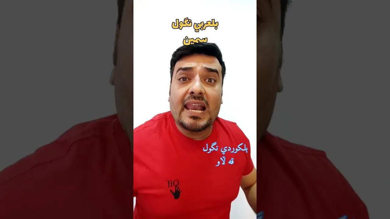 شلون نگول "السمين" بلكوردي؟ وبلتركماني ؟