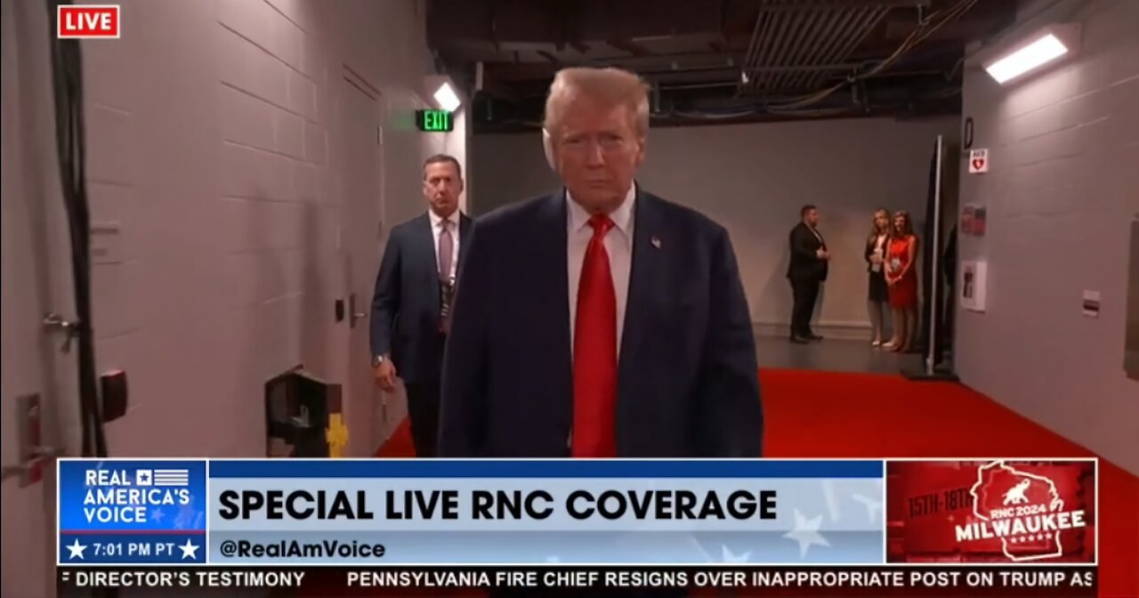 PEDOPHILE Trump's First Appearance After Attack at the RNC - "Bandaged Ear" HOAX