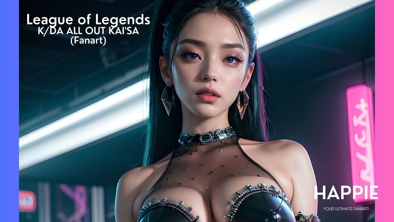 AI Cosplay KDA All OUT KAI'SA Fanart, League of Legends 英雄联盟 FAN ART, AI ART LOOKBOOK