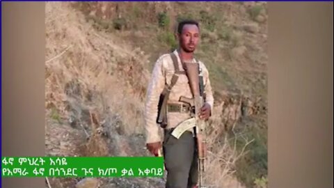 የአማራ ፋኖ በጎንደር ጉና ክፍለ ጦር ቃል አቀባይ የሆነው ፋኖ ምህረት አሳዬ ከሰሞኑ በቀጠናው ስለነበሩ አጠቃላይ ሁኔታዎች ማብራሪያ ሰጥቷል