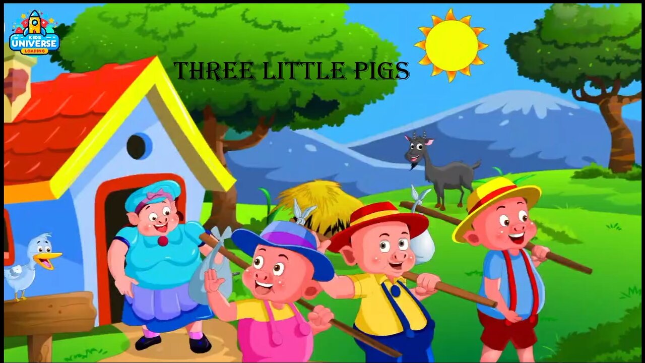 Three Little Pigs | Kids Nursery Rhymes and Songs