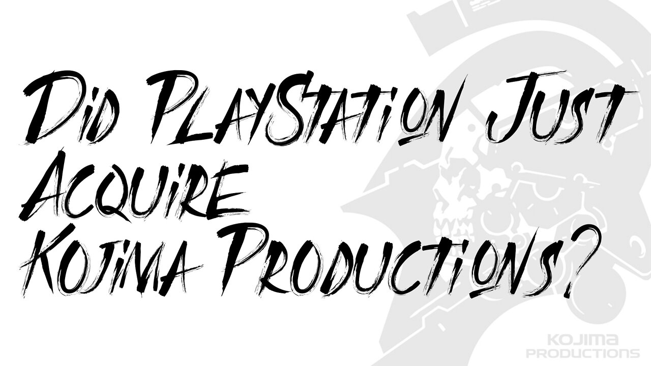 Did Sony Acquire Kojima Productions?