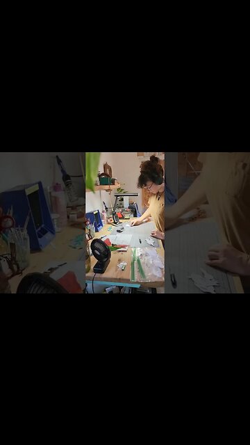 studio cleanup pt. 1 #artiststudio #stainedglass #cleaning #cleaningmotivation