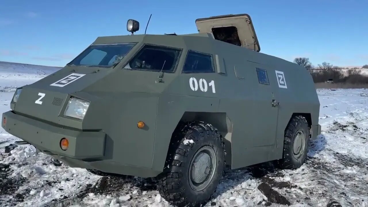 Russian armored car in work at the Sappers company 🇷🇺