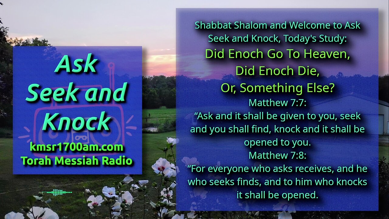 Did Enoch Go To Heaven, Did Enoch Die, Or, Something Else?